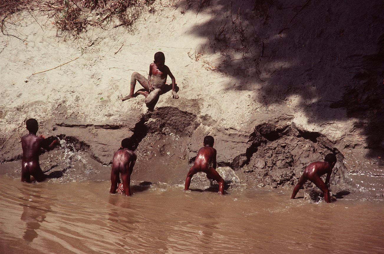 580. Francis played with some other boys in the river. 